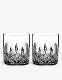 Waterford Lismore crystal-glass tumbler set of 2, 250ml, UK version