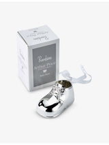 selfridges Arthur Price Baby Shoe Silver-Plated Ornament 6cm- Buy online at McGrocer