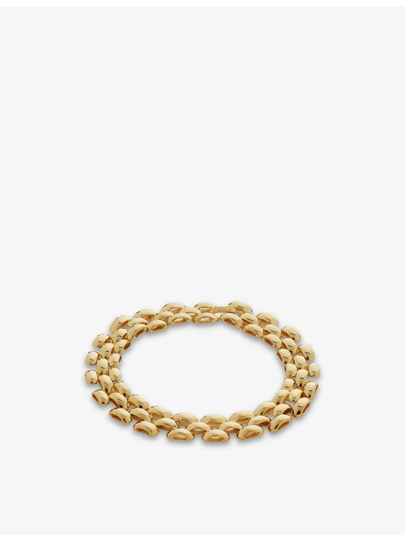 Monica Vinader heirloom 18ct gold-plated vermeil bracelet 19cm (British brand)