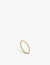 selfridges Monica Vinader Corda Skinny 18ct Yellow Gold-Plated Vermeil Sterling Silver Ring- Buy online at McGrocer