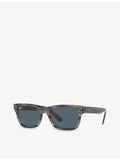 Ray-Ban Mr Burbank rectangular-frame acetate sunglasses, UK version