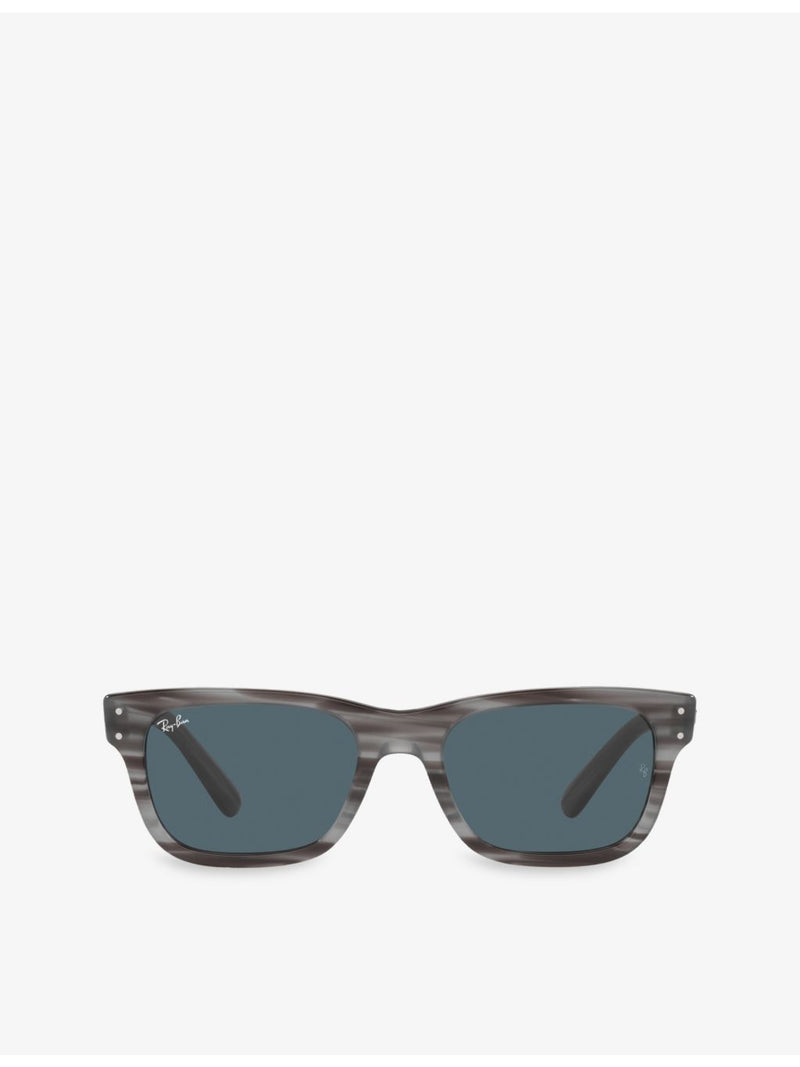 Ray-Ban Mr Burbank rectangular-frame acetate sunglasses, UK version