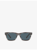 Ray-Ban Mr Burbank rectangular-frame acetate sunglasses, UK version