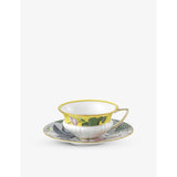 selfridges Wedgwood Wonderlust Waterlily Printed Teacup and Saucer, 150ml- Buy online at McGrocer