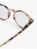 IZIPIZI round reading glasses in light tortoise (British brand)