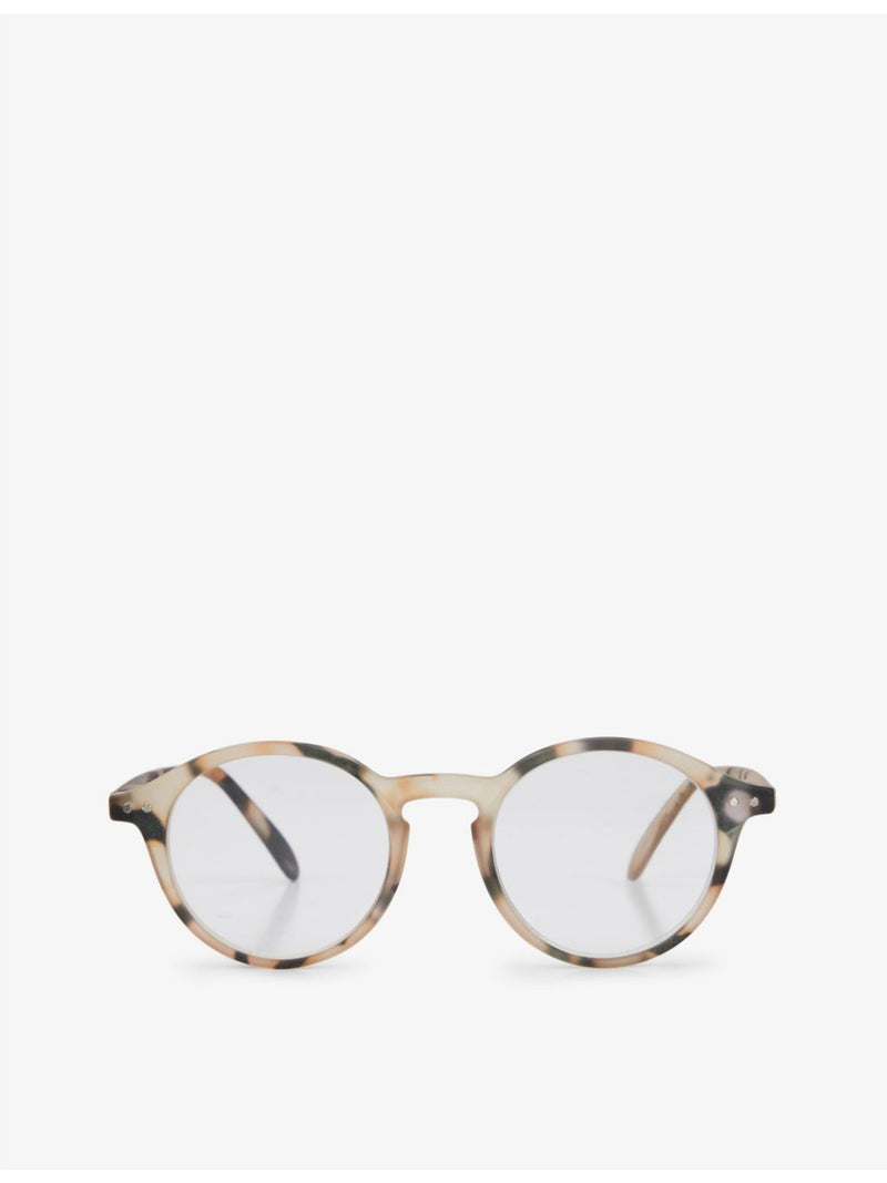 IZIPIZI round reading glasses in light tortoise (British brand)