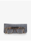 IZIPIZI square light tortoise reading glasses (British brand)