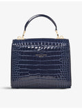 Aspinal of London Mayfair Midi croc-embossed leather cross-body bag (British brand)