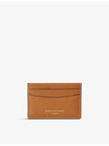Aspinal of London logo-embellished leather card holder, UK version