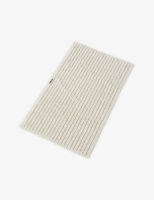 Tekla logo-embroidered cotton bath towel 70x140cm, imported from the UK