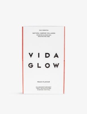 Vida Glow peach marine collagen supplement 3g 30 sachets, UK version