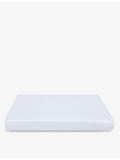 The White Company sateen fitted sheet, imported from the UK