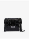 The Kooples Emily croc-embossed leather cross-body bag (British brand)