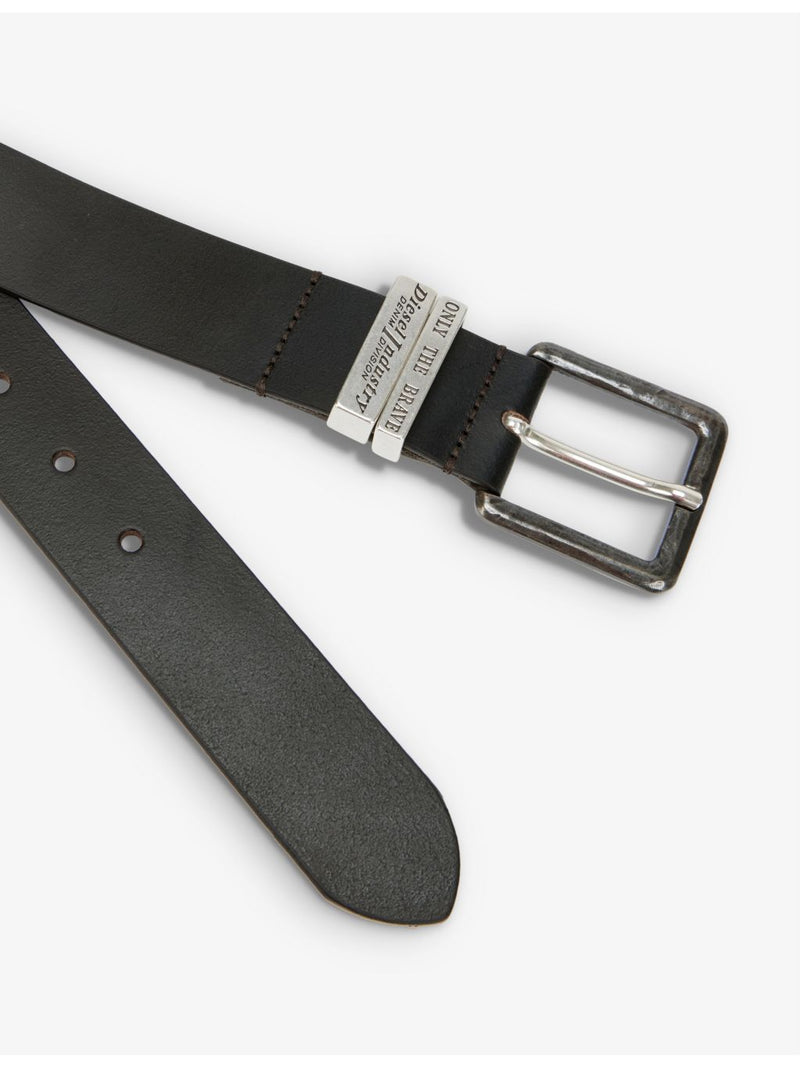 Diesel leather belt B-Guarantee with square buckle (British brand)