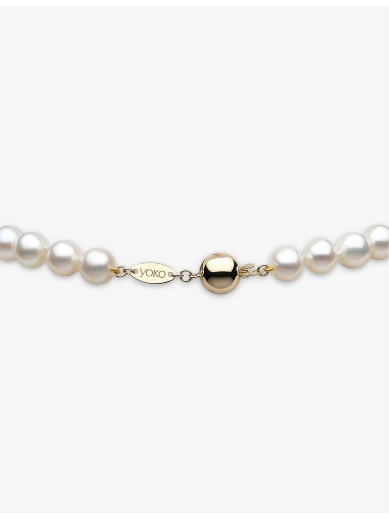 Yoko London 18ct gold freshwater pearl necklace 44cm (British brand)