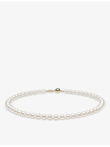 selfridges Yoko London Classic 18ct Yellow Gold Freshwater Pearl Necklace 44cm- Buy online at McGrocer