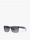 Ray-Ban RB4165 Justin rectangle-frame acetate sunglasses (British brand)