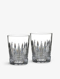Waterford Lismore Diamond crystal tumbler glasses set of two - British product