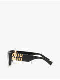 Miu Miu MU 09WS rectangle acetate sunglasses, UK version