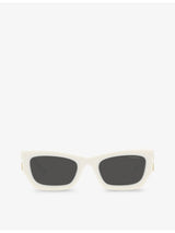 selfridges Miu Miu Rectangle-Frame Acetate Sunglasses 53mm- Buy online at McGrocer