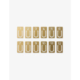 selfridges Traveler's Company Gold-Tone Brass Number Clips Pack of 12- Buy online at McGrocer