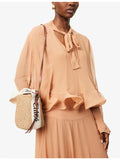 Chloé Woody small raffia basket bag - British product