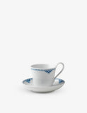 Royal Copenhagen Princess porcelain cup and saucer set, hand-painted, 250ml, UK version