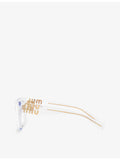 Miu Miu MU 04UV clear acetate square glasses 52mm lens, UK version