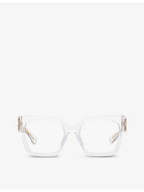selfridges Miu Miu MU 04UV Square-Frame Acetate Glasses- Buy online at McGrocer