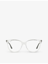 selfridges Ray-Ban RX4378V Round-Frame Acetate Glasses- Buy online at McGrocer