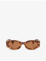 selfridges Miu Miu Oval-Shape Acetate Sunglasses- Buy online at McGrocer
