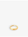 Astrid & Miyu 18ct gold plated sterling silver ring - British product