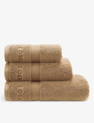 BOSS Loft Logo-Embroidered Cotton Towel