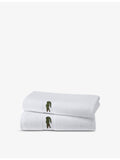 Lacoste cotton bath towel 100x150cm with crocodile embroidery (British brand)
