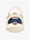Aspinal of London Hat Box mini croc-embossed leather cross-body bag - British product