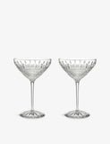 Waterford Irish Lace crystal martini glasses set of two - British product