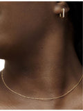 Monica Vinader Fine Twist gold plated vermeil choker necklace, UK version
