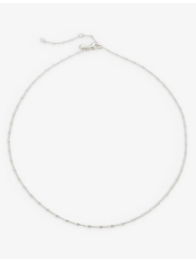 selfridges Monica Vinader Twist Sterling Silver Necklace 38cm - 43cm- Buy online at McGrocer