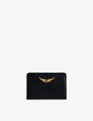 Zadig & Voltaire ZV Pass Logo-Plaque Leather Cardholder