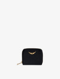 Zadig & Voltaire ZV Mini Logo-Plaque Leather Coin Purse