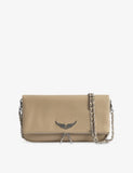 Zadig & Voltaire Rock Grained Leather Clutch