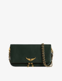 Zadig & Voltaire Rock Grained Leather Clutch