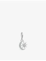 selfridges Thomas Sabo Star and Moon Sterling Silver and Zirconia Pendant Charm- Buy online at McGrocer