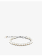 selfridges Thomas Sabo Charm Club Sterling-Silver and Freshwater Pearl Bracelet- Buy online at McGrocer