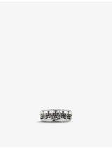 selfridges Thomas Sabo Skull Band Sterling Silver Ring 68cm- Buy online at McGrocer