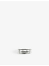 selfridges Thomas Sabo Rebel At Heart Blackened Sterling Silver Band Ring- Buy online at McGrocer