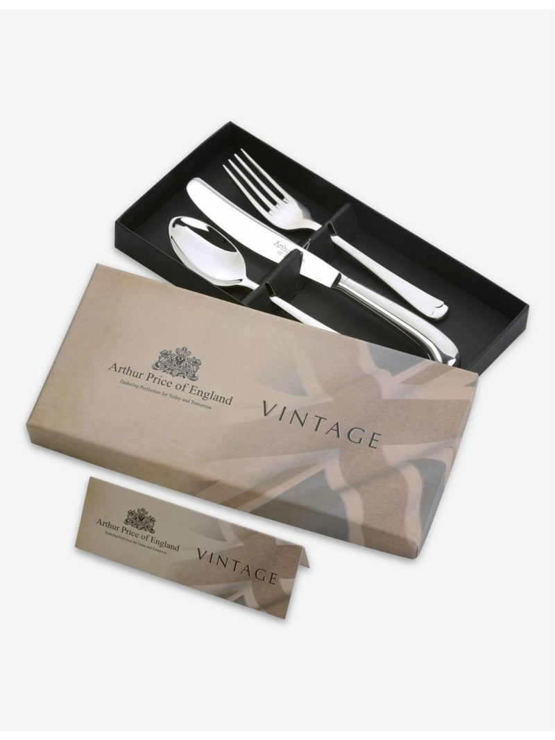 Arthur Price children's cutlery set of three, UK version