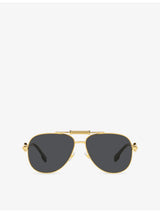 selfridges Versace VE2236 Aviator-Frame Metal Sunglasses- Buy online at McGrocer