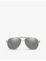 selfridges Versace VE2236 Aviator Metal Sunglasses- Buy online at McGrocer