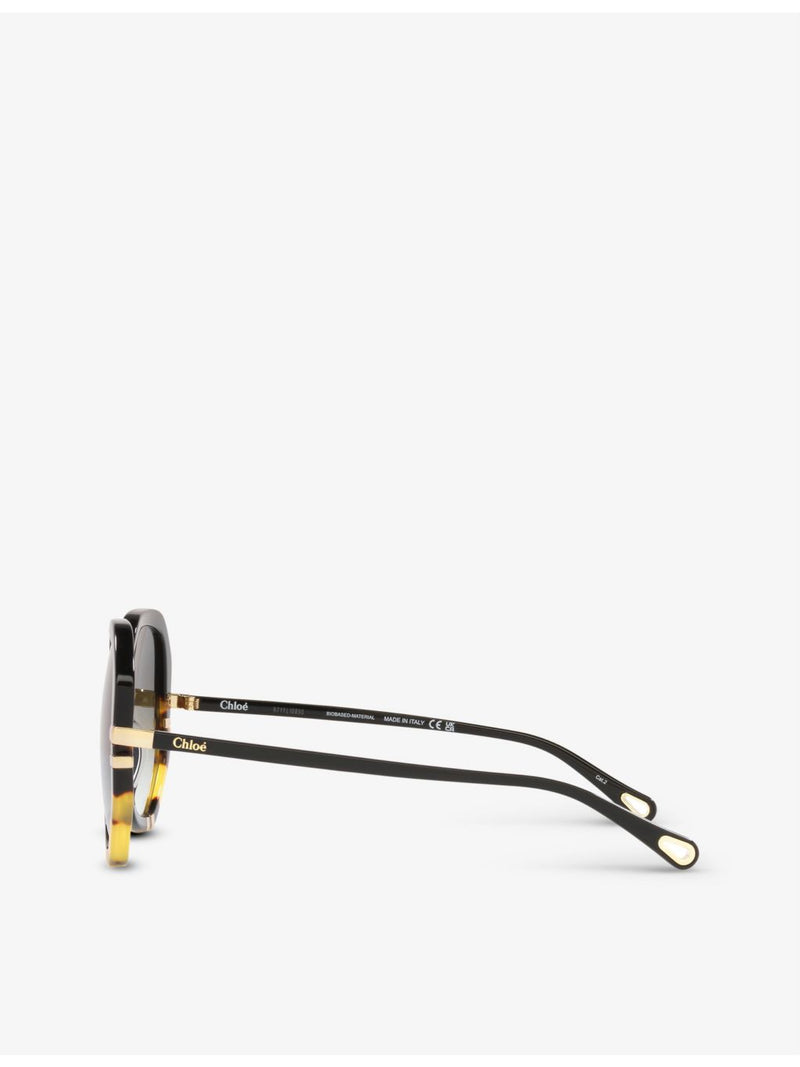 Chloé hexagonal acetate sunglasses, UK version